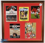 Mark Hughes Manchester & Wales Signed Collage of Photograph and Programme, signed 5 times, well