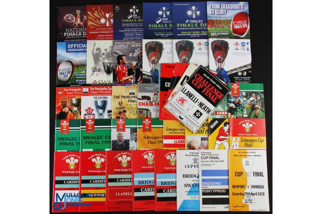 1972-2019 WRU Rugby Cup Final Programmes (42): Only issues missing from this fine collection of