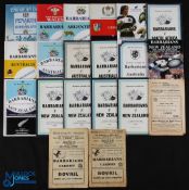 1948-2000 Rugby Programmes, Barbarians Bumper Bundle (20): v NZ 1964, 1973, 1974, 1978, 1989 & 1993;