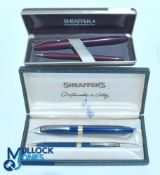 Sheaffer Fountain Pens to include 2 Set with Nib marked Australia red set having 14k gold nib both