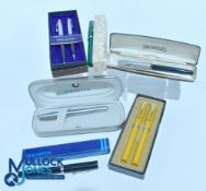 Sheaffer Fountain Pens to include 2 fountain pens together with 2 Ballpoint pen sets and 2 single