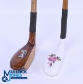 J B Halley Handmade Replica Putter Scotland Golf St Andrews with COA - number SA 8802, plus a