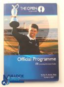 Autographs - Multi-signed 2009 Open Championship Turnberry Golf Programme signatures internally