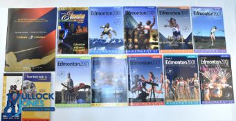 World Athletic Championships 2001 Edmonton Canada- Opening Ceremony, day programmes and guides in