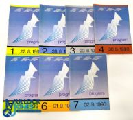 Seven Split Croatia (SFR Yugoslavia) 1990 European Athletic Championships programmes - All 7 days