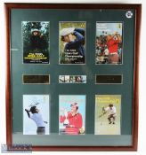 Tom Watson 5x Open Golf Champion - Collection and Display of Autographed Open Programmes (6)