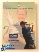 Autographs - Multi-signed 2002 Open Championship Muirfield Golf Programme with signatures internally