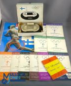 1952 Olympic Games Helsinki Model Stadium, Programmes, Magazine, to include a desk model of Helsinki