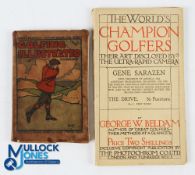Golfing Illustrated by G W Beldam from 1908 - plus The World's Champion Golfers Gene Sarazen 1924,