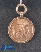 1934 Walton Heath Golf Club Gold Monthly Medal - hallmarked 9ct gold with makers Mappin & Webb stamp