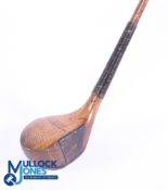 Rare Brigg's Patent Fork spliced brassie by Bridgeport Gun Implement Co c1896 with full wrap over