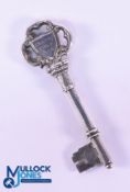 Fine 1926 Crewe Golf Club Silver Engraved Presentation Key (to the door) - hallmarked Birmingham