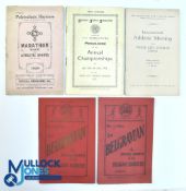Five Athletics programmes 1926-1939 - 1926 Polytechnic Harriers Marathon Race at Stamford Bridge,