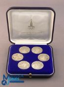 Set of Moscow Olympic Games 1980 USSR made of copper/nickle/ zinc commemorative coins in original