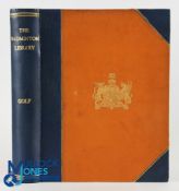 The Badminton Library Golf Book 1895 deluxe edition copy no 49 of an editions of 250, quarter