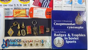 1980 Moscow Olympic Games USSR: badges, keyrings, programmes and related ephemera, guide books,