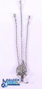 Fine and early 20thc Ladies Silver Golf Chatelaine c1900 - fitted with silver hallmarked clasp c/w