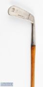 WSR Dedstop mashie stamped Hammer Forged Special showing the prancing lion cleek mark with seven