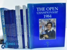 Fifteen Golf Open Championship Annuals and Programmes 1984 - 2011 and The Open hardback Book by