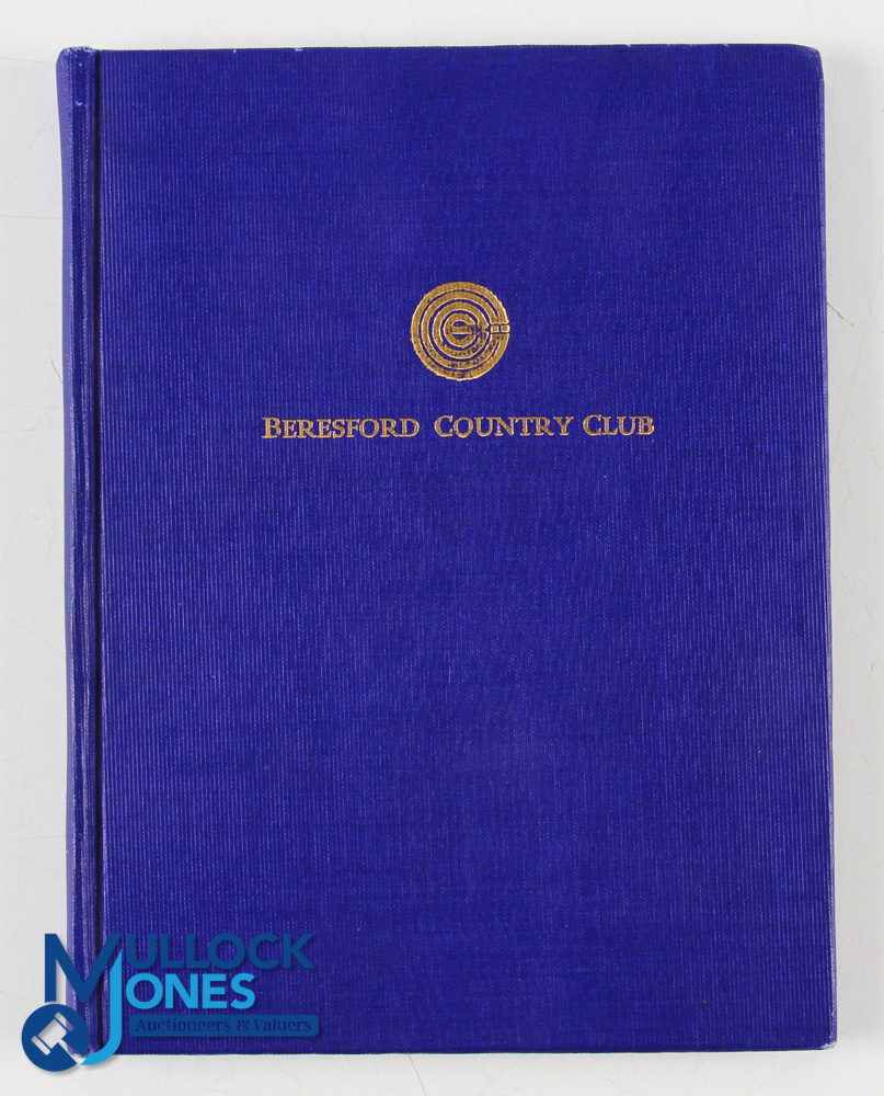 Rare 1912 Beresford Golf & Country Club, San Mateo California Original Members Hand and Rule