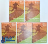 Five Barcelona Spain 2010 European Athletic Championships programmes - Good condition
