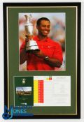 Tiger Woods 2006 Royal Liverpool Open Golf Champion Signed Display - to incl signed 2006 official