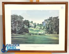 18th Hole Lake Course at the Olympic Golf Club San Francisco California Signed Kenneth Reed Print,