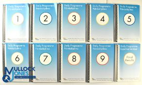 Athletics IAAF World Championships Helsinki Finland 2005 programmes - All nine days and the