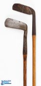 2x Interesting Putters - a T Auchterlonie Patent Prism metal head putter with central aiming line