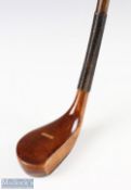 Fine R Morton Replica beechwood scare neck putter - in the style of George Forrester Earls Ferry