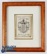 1824 Leith Thistle Golf Club 'Shield' Score Card - May 1st, 1824 - The 1824 Leith Thistle 