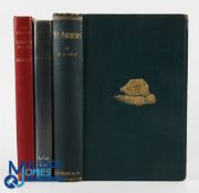 3 Period St Andrews Golf Books - 1893 St Andrews by Andrew Lang with illustrations by T Hodge - blue