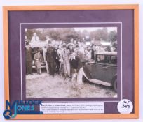 Rare 1937 Open Golf Champion Henry Cotton Signed Golf Match Press Photograph - for the match