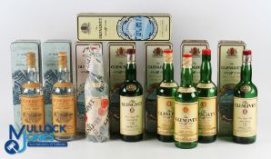 10x Scottish Malt Whisky Golf Related Commemorative Tins - to incl 8x Classic Golf Courses 