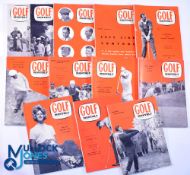 1961 Complete Collection of Golf Monthly Magazines (12) to incl Jubilee Edition March, Spotlight
