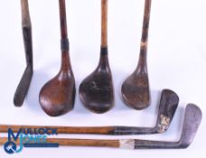 Selection of Various Boys, Juvenile, Ladies and Other Cut Down Golf Clubs (6) to incl Melville Brown