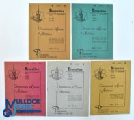 Five Brussels Belgium 1950 European Athletic Championship programmes - All 5 days programmes in good