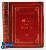 Clark, R &R Golf - A Royal and Ancient Game - in Moroccan red leather with gilt spine - 1st ed
