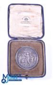 1926 'KGC' 'Scr Medal' Golf Silver Medal with embossed golfer to obverse, the reverse engraved as