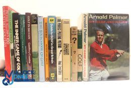 Fifteen assorted Golf Books - Peter Alliss signed 100 Greatest Golfers 1989 Michael Hobbs, Can I