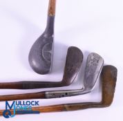 The Rodwell Patent large head mallet alloy putter with raised crown aiming circle and grid patterned