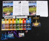 Interesting Collection of Official 2010 Ryder Cup Volunteer Selection (15) to incl 2x Sets of
