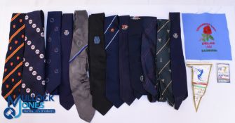 A collection of 24 Ties from various sports including Athletics, Cricket and Rugby, s 1982