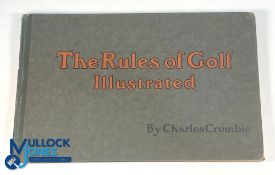 Charles Crombie - Perrier - 'The Rules of Golf Illustrated' Book by Charles Crombie - in paper