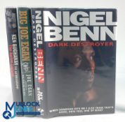 3x Signed Boxing Books: The Tartan Legend Ken Buchanan 2000, Big Joe Egan 2005, Nigel Benn Dark