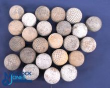 24x Lose assorted rubber core Golf balls - mesh pattern and lattice patterns and triangular