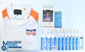 Melbourne 2006 Commonwealth Games - Polo Shirt Size XL, Map, Guide and ten tickets with some