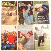 Golf Open Championship Programmes 1972, 1973, 1976, 1977, 1978 and 1979 (6) to include '72 Muirfield