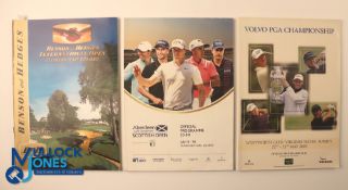 Autographs - Multi-signed 2003 Benson and Hedges International Open Golf Programme with signatures