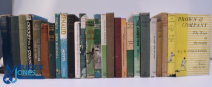 Twenty-five assorted hardback period Cricket Books to include The Tour in Australia 1951 JH